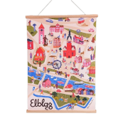 Plakat Elbląg Mapa
