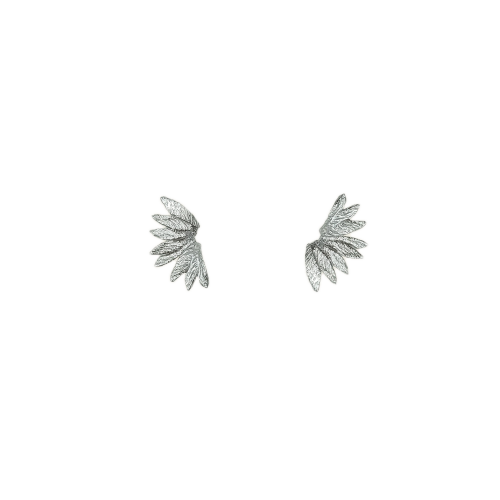 Srebrne kolczyki Angel w kształcie piórek