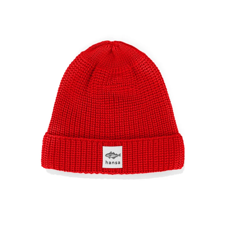 Hansa beanie czerwona