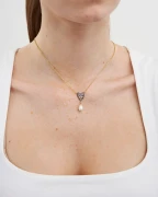 Naszyjnik Jasmine Moon ze szklaną perłą