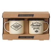 Kubki emaliowane do espresso